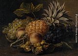 Johan Laurentz Jensen Fruit and Hazlenuts in a Basket painting